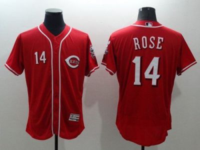 Cincinnati Reds #14 Pete Rose Red Flexbase Authentic Collection Majestic Mens Stitched Baseball Jersey