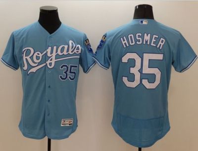 Kansas City Royals #35 Eric Hosmer Light Blue Flexbase Authentic Collection Stitched Baseball Jersey Kansas City Royals #35 Eric Hosmer Light Blue Flexbase Authentic Collection Stitched Baseball Jersey