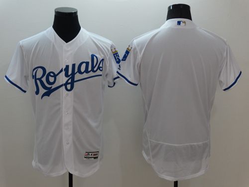 Kansas City Royals Blank White Flexbase Authentic Collection Stitched Baseball Jersey Kansas City Royals Blank White Flexbase Authentic Collection Stitched Baseball Jersey