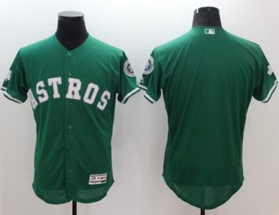 Houston Astros Blank Green Celtic Flexbase Authentic Collection Stitched Baseball Jersey