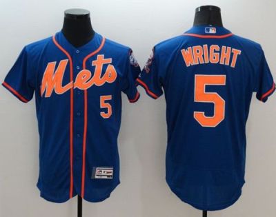 New York Mets #5 David Wright Blue Flexbase Authentic Collection Stitched Baseball Jersey