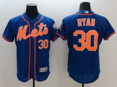 New York Mets #30 Nolan Ryan Blue Flexbase Authentic Collection Stitched Baseball Jersey New York Mets #30 Nolan Ryan Blue Flexbase Authentic Collection Stitched Baseball Jersey