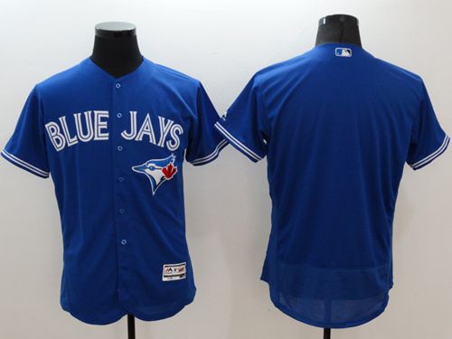 Toronto Blue Jays Blank Blue Flex Base Authentic Collection Stitched Baseball Jersey