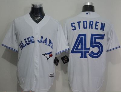 Toronto Blue Jays #45 Drew Storen New Cool Base Majestic Mens Stitched Baseball Jersey-White