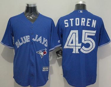 Toronto Blue Jays #45 Drew Storen Blue New Cool Base Mens Stitched Baseball Jersey
