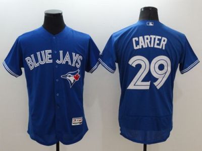 Toronto Blue Jays #29 Joe Carter Blue Flex Base Authentic Collection Stitched Baseball Jersey Toronto Blue Jays #29 Joe Carter Blue Flex Base Authentic Collection Stitched Baseball Jersey