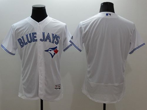 Toronto Blue Jays Blank White Flex Base Authentic Collection Stitched Baseball Jersey