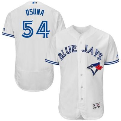 Toronto Blue Jays #54 Roberto Osuna White Flex Base Authentic Collection Stitched Baseball Jersey