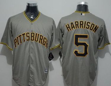 Pittsburgh Pirates #5 Josh Harrison Grey New Cool Base Stitched Baseball Jersey