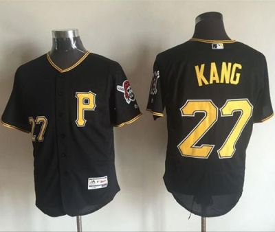 Pittsburgh Pirates #27 Jung-Ho Kang Black Flexbase Authentic Collection Stitched Baseball Jersey Pittsburgh Pirates #27 Jung-Ho Kang Black Flexbase Authentic Collection Stitched Baseball Jersey