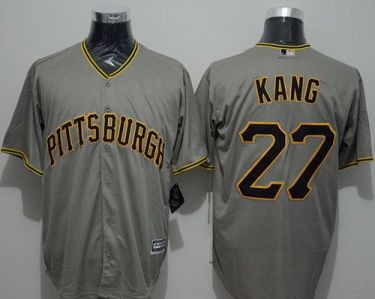 Pittsburgh Pirates #27 Jung-Ho Kang Grey New Cool Base Stitched Baseball Jersey