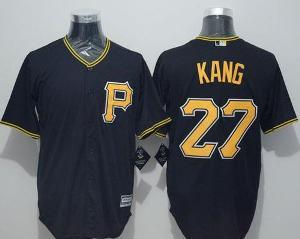 Pittsburgh Pirates #27 Jung-Ho Kang Black New Cool Base Stitched Baseball Jersey