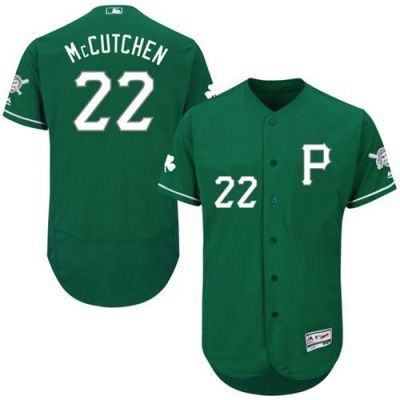Pittsburgh Pirates #22 Andrew McCutchen Majestic Green Celtic Flexbase Men's Authentic Collection Jersey