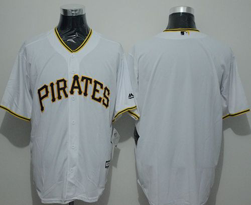 Pittsburgh Pirates Blank White New Cool Base Stitched Baseball Jersey