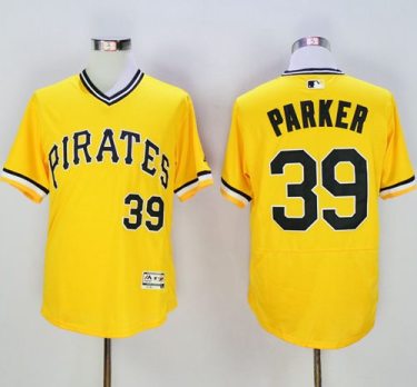 Pittsburgh Pirates #39 Dave Parker Gold Flexbase Authentic Collection Cooperstown Stitched Baseball Jersey