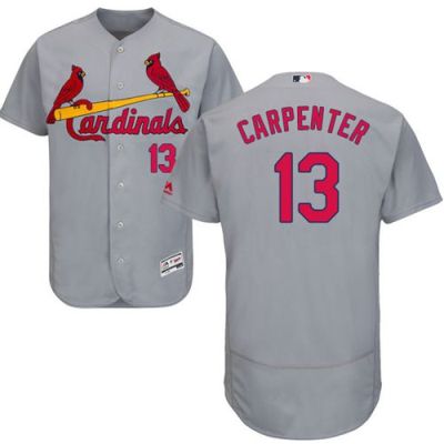 St Louis Cardinals #13 Matt Carpenter Grey Flexbase Authentic Collection Stitched Baseball Jersey