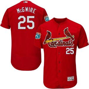 St Louis Cardinals #25 Mark McGwire Red Flexbase Authentic Collection Stitched Baseball Jersey
