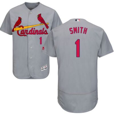St Louis Cardinals #1 Ozzie Smith Grey Flexbase Authentic Collection Stitched Baseball Jersey