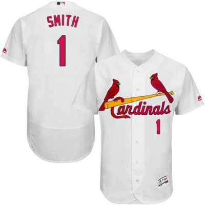 St Louis Cardinals #1 Ozzie Smith White Flexbase Authentic Collection Stitched Baseball Jersey