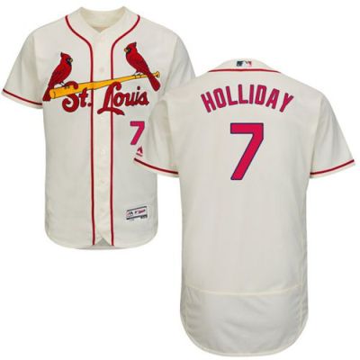 St Louis Cardinals #7 Matt Holliday Cream Flexbase Authentic Collection Stitched Baseball Jersey