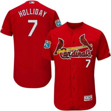 St Louis Cardinals #7 Matt Holliday Red Flexbase Authentic Collection On-Field Spring Training Stitched Baseball Jersey
