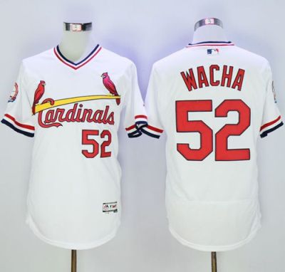 St Louis Cardinals #52 Michael Wacha White Flexbase Authentic Collection Cooperstown Stitched Baseball Jersey