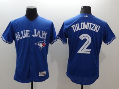 Toronto Blue Jays #2 Troy Tulowitzki Blue Flexbase Authentic Collection Stitched Baseball Jersey