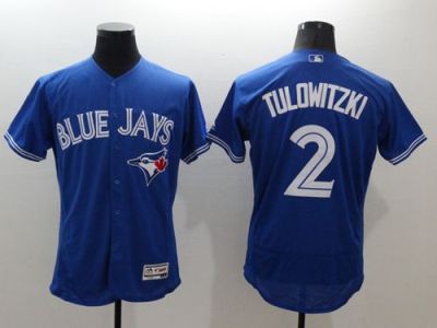 Toronto Blue Jays #2 Troy Tulowitzki Blue Flexbase Authentic Collection Stitched Baseball Jersey Toronto Blue Jays #2 Troy Tulowitzki Blue Flexbase Authentic Collection Stitched Baseball Jersey