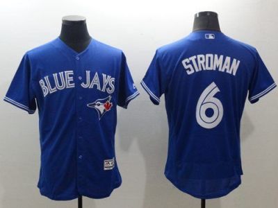 Toronto Blue Jays #6 Marcus Stroman Blue Flexbase Authentic Collection Mens Stitched Baseball Jersey