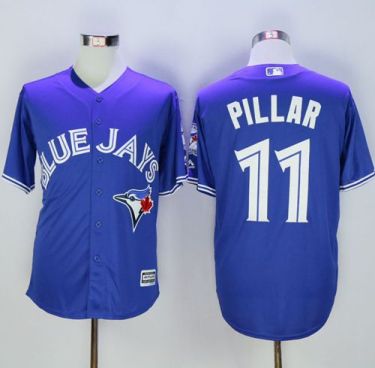 Toronto Blue Jays #11 Kevin Pillar Blue New Cool Base 40th Anniversary Stitched Baseball Jersey