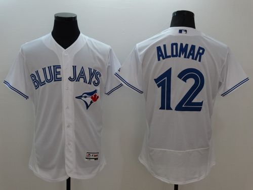 Toronto Blue Jays #12 Roberto Alomar White Flexbase Authentic Collection Stitched Baseball Jersey