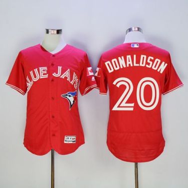Toronto Blue Jays #20 Josh Donaldson Red Flexbase Authentic Collection Canada Day Stitched Baseball Jersey Toronto Blue Jays #20 Josh Donaldson Red Flexbase Authentic Collection Canada Day Stitched Baseball Jersey