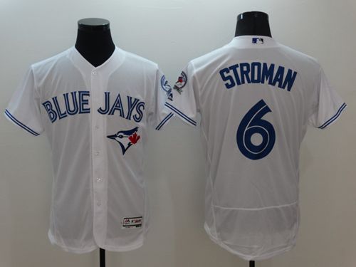 Toronto Blue Jays #6 Marcus Stroman White Flexbase Authentic Collection Stitched Baseball Jersey