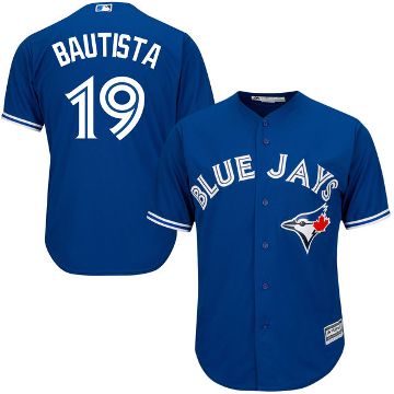 Youth Toronto Blue Jays #19 Jose Bautista Majestic Royal Blue Official 2015 Cool Base Player Jersey