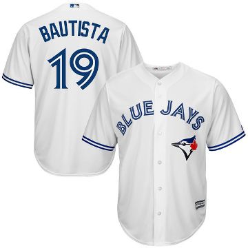 Youth Toronto Blue Jays #19 Jose Butista Majestic White Official Cool Base Jersey