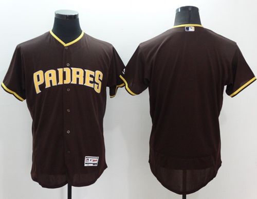 Padres Blank Brown Flexbase Authentic Collection Stitched Baseball Jersey