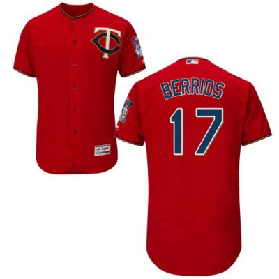 Twins #17 Jose Berrios Red Flexbase Authentic Collection Stitched Baseball Jersey