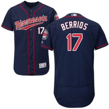 Twins #17 Jose Berrios Navy Blue Flexbase Authentic Collection Stitched Baseball Jersey