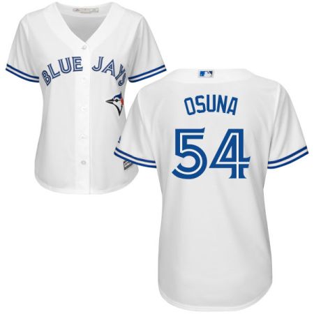 Women's Toronto Blue Jays #54 Roberto Osuna Majestic White Cool Base Jersey