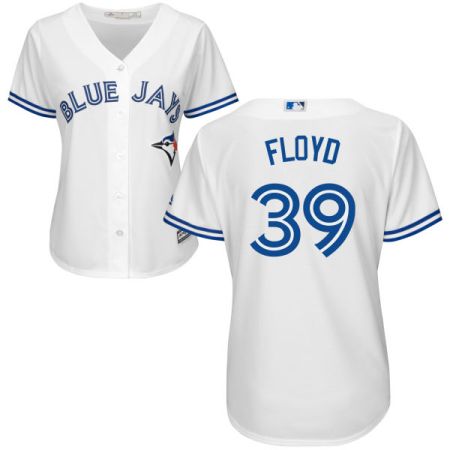 Women's Toronto Blue Jays #39 Gavin Floyd Majestic White Cool Base Jersey