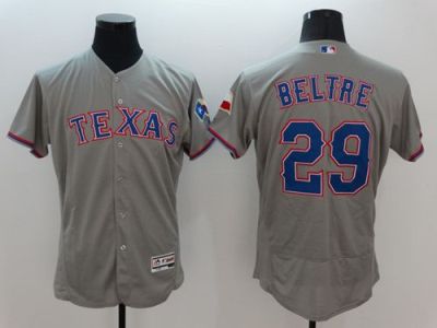 Rangers #29 Adrian Beltre Grey Flexbase Authentic Collection Stitched Baseball Jersey