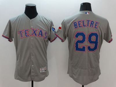 Rangers #29 Adrian Beltre Grey Flexbase Authentic Collection Stitched Baseball Jersey