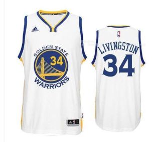 Mens Golden State Warriors #34 Shaun Livingston Adidas White Swingman Home Stitched NBA Jersey