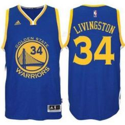 Mens Golden State Warriors #34 Shaun Livingston Adidas Royal Swingman Road Stitched NBA Jersey