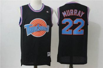 Space Jam Tune Squad #22 Bill Murray Black Movie Stitched Basketball Jersey