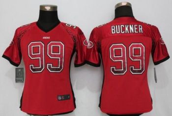 Women San Francisco 49ers #99 DeForest Buckner NEW Nike Drift Fashion Red NFL Stitched Game Jerseys