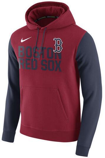 Mens Boston Red Sox Nike Red Baseball Club Fleece Pullover Hoodie