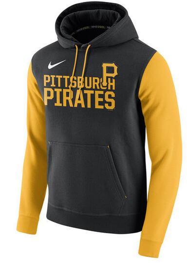 Mens Pittsburgh Pirates Nike Black Baseball Club Fleece Pullover Hoodie