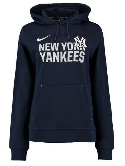 Mens New York Yankees Nike Navy Baseball Club Fleece Pullover Hoodie