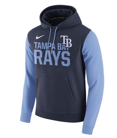 Mens Tampa Bay Rays Nike Navy Baseball Club Fleece Pullover Hoodie